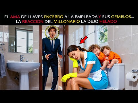 EL AMA DE LLAVES ENCERRÓ A LA EMPLEADA Y SUS GEMELOS... LA REACCIÓN DEL MILLONARIO LA DEJÓ HELADO...