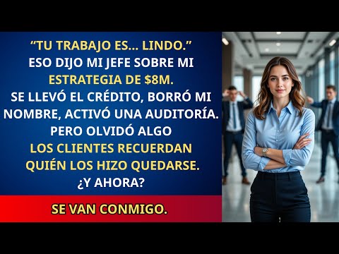 Mi jefe llamó “linda” mi estrategia de $8M—ahora los clientes dejan la firma para seguirme