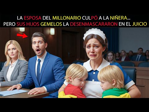 LA ESPOSA DEL MILLONARIO CULPÓ A LA NIÑERA... PERO SUS HIJOS GEMELOS LA DESENMASCARARON EN EL JUICIO