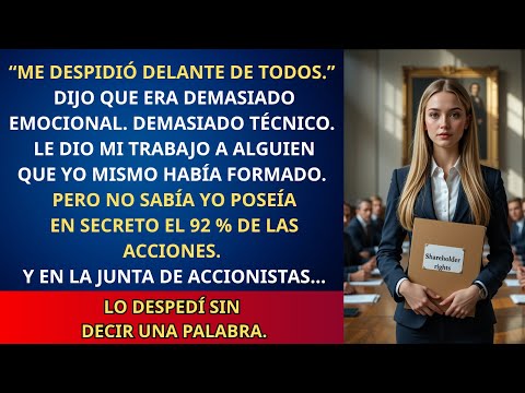 El jefe me despidió para humillarme — pero no sabía que yo tenía el 92 % y podía despedirlo