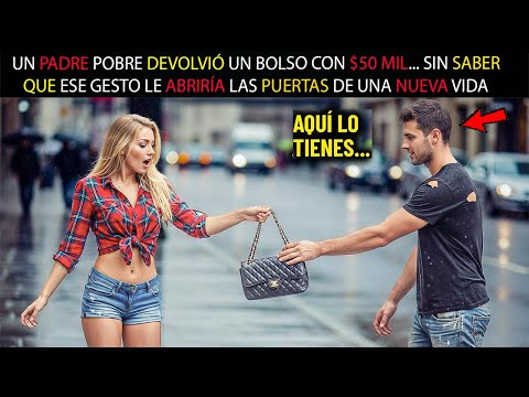 PADRE POBRE DEVOLVIÓ UN BOLSO CON $50 MIL... SIN SABER QUE CAMBIARÍA SU VIDA PARA SIEMPRE
