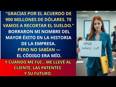 Me recortaron el sueldo tras un acuerdo de 900M—tomé mi código, mi cliente y derribé al CEO