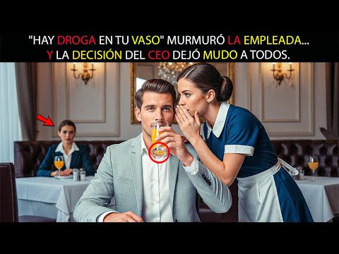 "HAY DROGA EN TU VASO" MURMURÓ LA EMPLEADA... Y LA DECISIÓN DEL CEO DEJÓ MUDO A TODOS...
