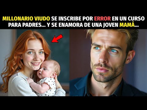 UN MILLONARIO VIUDO SE INSCRIBIÓ POR ERROR EN UN CURSO PARA PADRES Y SE ENAMORÓ DE UNA JOVEN MADRE..