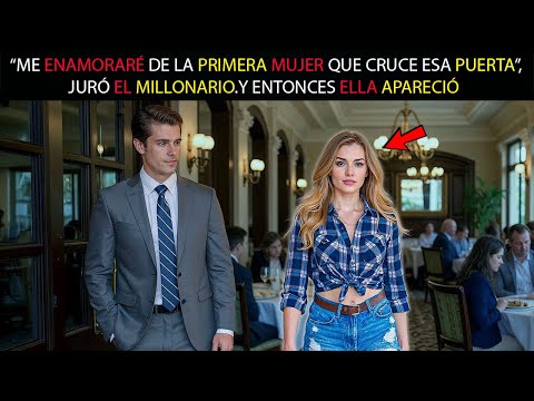 “ME ENAMORARÉ DE LA PRIMERA MUJER QUE CRUCE ESA PUERTA”, JURÓ EL MILLONARIO.Y ENTONCES ELLA APARECIÓ