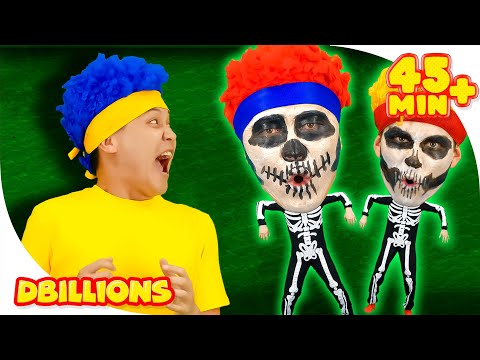 Skeleton Dance | Mega Compilation | D Billions Kids Songs