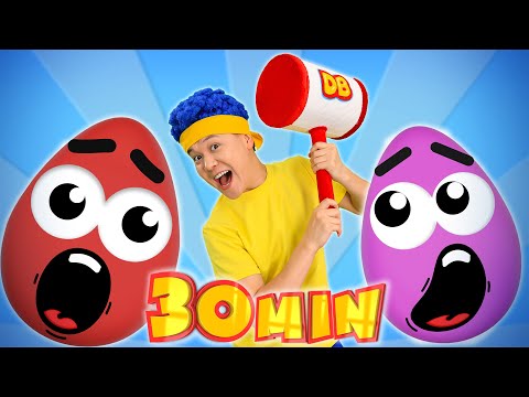 Let's See What's Inside the Surprise Egg! | Mega Compilation | D Billions Kids Songs