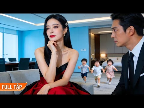 Người đẹp dắt theo 3 đứa con đáng yêu đi phỏng vấn, nào ngờ Sếp lại là cha ruột của chúng