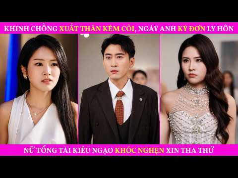 Khinh Chồng Xuất Thân Kém Cỏi, Ngày Anh Ký Đơn Ly Hôn, Nữ Tổng Tài Kiêu Ngạo Khóc Nghẹn Xin Tha Thứ