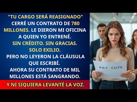 Me bajaron el sueldo 55 % y me degradaron—así que derrumbé todo el piso