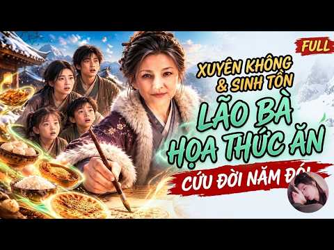 Bà lão có khả năng vẽ đồ ăn thành thật trong nạn đói