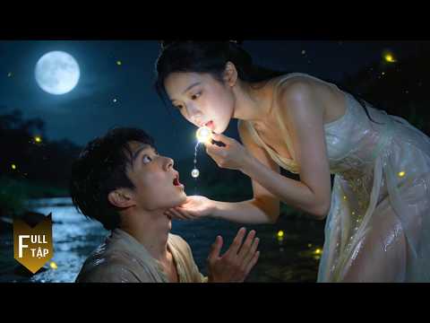 Cứu mỹ nữ ở bờ sông chàng nghèo sốc nặng thấy cô nhả ra trân châu vào ban đêm