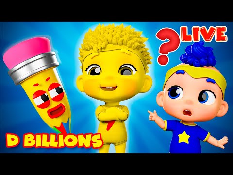 LIVE - D Billions Best Educational Songs for Kids | Magic Pencil! Hide and Seek with Baby DB