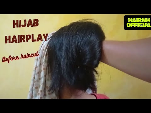Hijab Hairplay Rambut super tebal..
