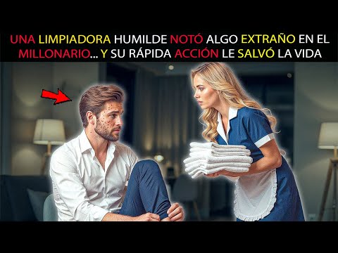 UNA LIMPIADORA HUMILDE NOTÓ ALGO EXTRAÑO EN EL MILLONARIO... Y SU RÁPIDA ACCIÓN LE SALVÓ LA VIDA...