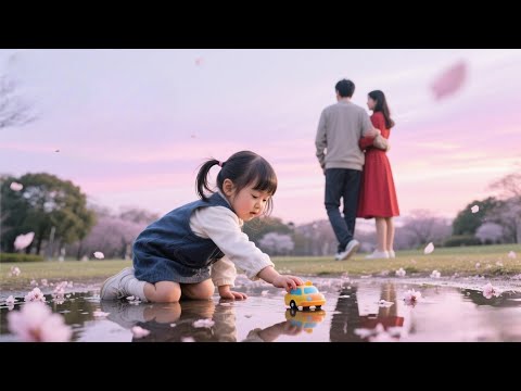 Con gái bắt gặp cha và tình nhân hẹn hò, vội vàng đuổi theo, bất ngờ ngã, nhưng cha vẫn bỏ đi.